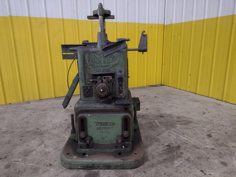 6 TON TISHKEN 2 POST MODEL #CO-2HW CUT OFF PRESS 1.5" STROKE: STOCK #23570