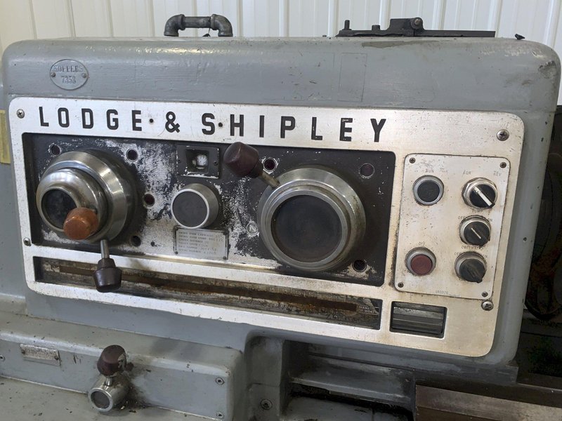 20.5" X 30" LODGE &amp; SHIPLEY POWERTURN ENGINE LATHE, 2-1/8" HOLE: STOCK 13121