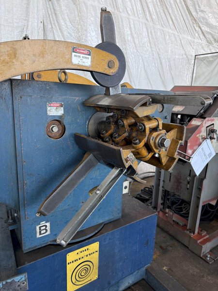 3,300 LB x 11.8" x .126" ORII SERVO FEEDLINE W/ DUAL UNCOILER. STOCK # 0130025.