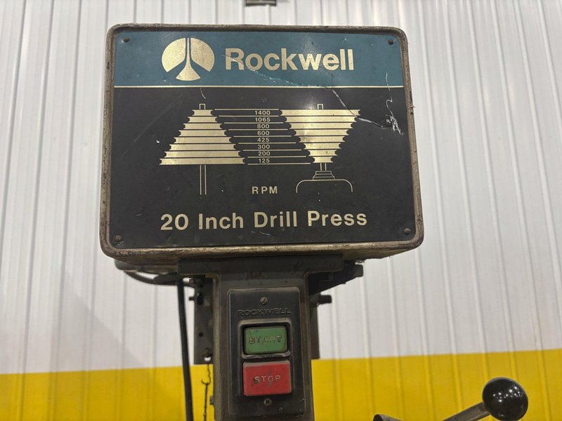20" ROCKWELL MODEL #72 6X0 SINGLE SPINDLE DRILL: STOCK #22920