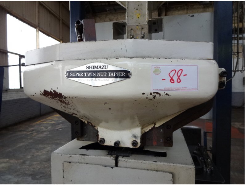 Shimazu Model Super 3-F Twin Spindle Nut Tapper