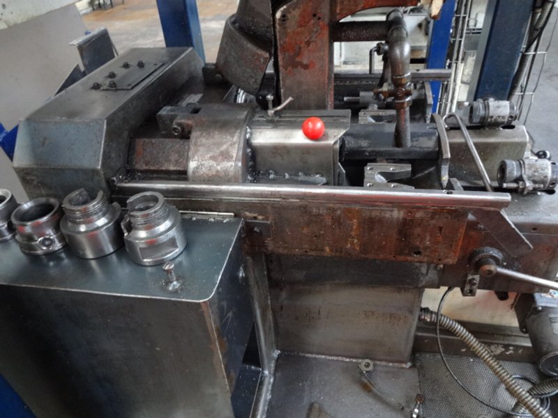 Shimazu Model Super 3-F Twin Spindle Nut Tapper