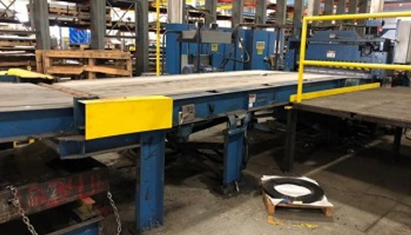 60" X .188" HERR VOSS DROP STACKER WITH BLOWER AND SIDE DISCHARGE