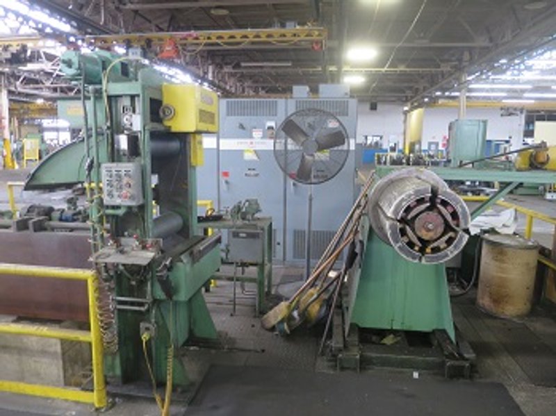 18” X .003” X 8,000# RUESCH RING TYPE PRECISION DOUBLE LOOP SLITTING LINE