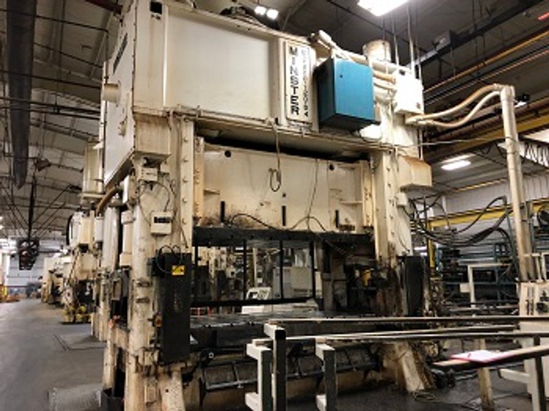 600 TON MINSTER E2-600-120-54 STRAIGHT SIDE DOUBLE CRANK PRESS