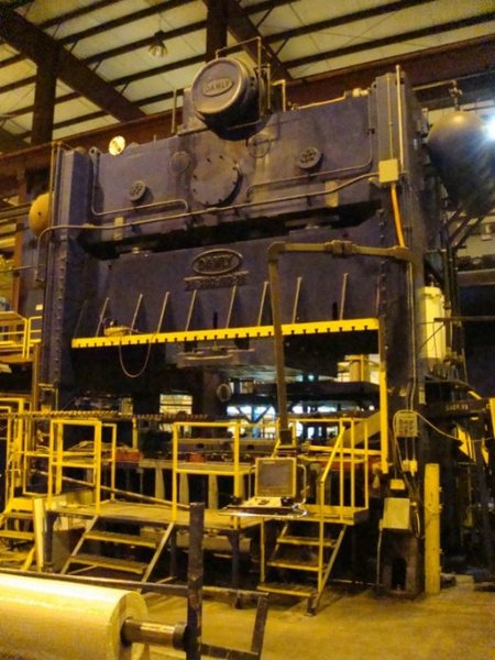 300 Ton, DANLY, S4-300-180-96T, 16"STR, 58"SH, 180" X 96"BA, 10-34SPM,FLOOR STND