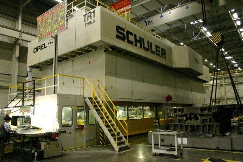 3200 Ton, SCHULER TBS-3200-6-1800, 6-STATION, 8-18SPM, 1160mm SH, CUSHIONS      