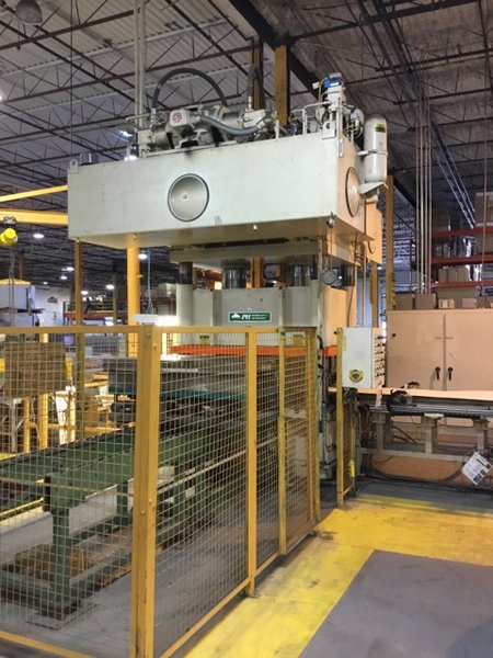 400 TON PH HYDRAULIC 4 POST PRESS, MODEL HD2-4P-300-40, 12" STR, 33" DLO, 81" LR X 60" FB BA
