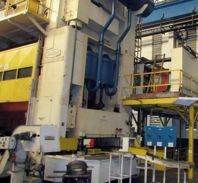 3000 TON DANLY PRESS, MODEL S2-3000-156 X 66 T.F., 16" STR, 48" SH, 156" LR X 66" FB BA, 18-25 SPM VARI, YEAR 1980