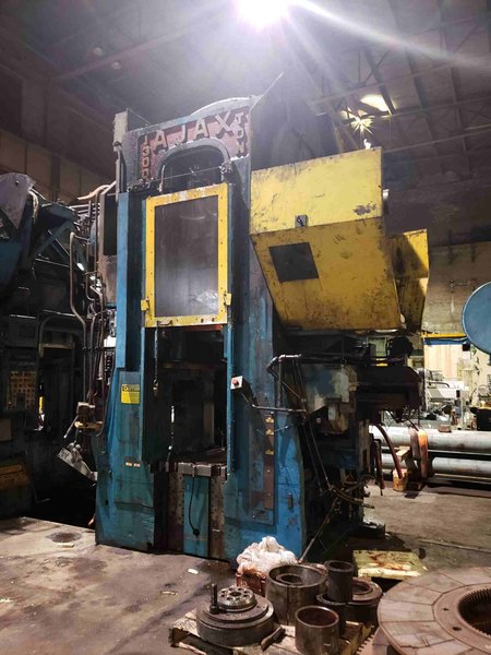1300 TON AJAX FORGING PRESS, 12" STR, 42" SH, 31" X 31" RAM FACE, 70 SPM, (2) AVAIL