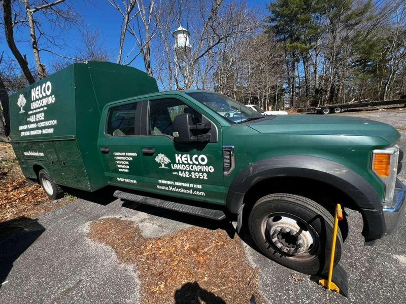 Ford F-550 Commercial Landscape Truck, 2017 – w/ Landscaping Box – Stake Bed, Power Stroke Diesel, Automatic