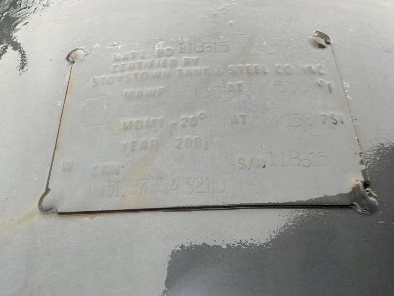 8,000 CFM ZEKS MODEL #8000HDF MIST ELIMINATOR VERTICAL TANK: STOCK #23052