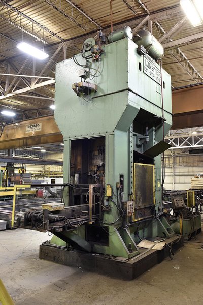 500 TON MINSTER 42X54 SS STRAIGHT SIDE MECHANICAL PUNCH PRESS: STOCK #14222