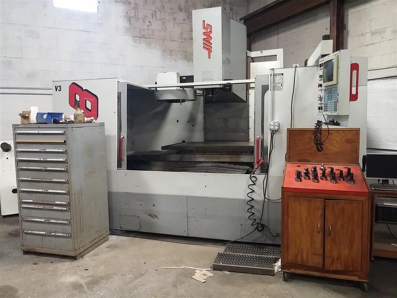 Haas VF-8 VMC, 1996- USB Upgrade, 4th Axis Wired, Tooling