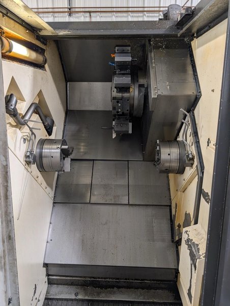 Hwacheon T2-1T YSMC Multi-Axis CNC Lathe, 2012 – Fanuc 0i-TD Control, High Pressure Pump, Chip Conveyor, Sub Spindle