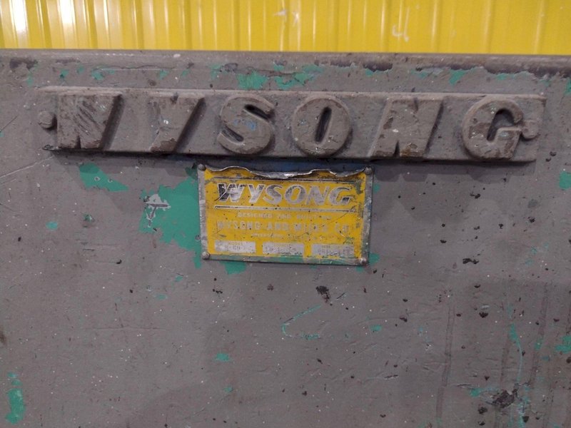 60" X 16-GAUGE WYSONG MODEL #B-60 PLATE BENDING ROLL: YOBRO #25834