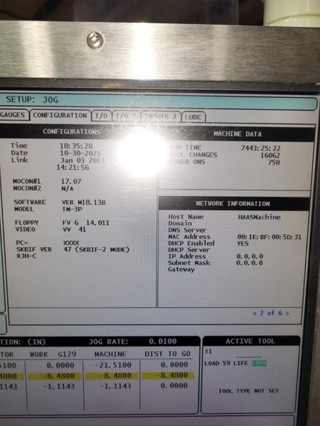 HAAS TM-3P CNC TOOLROOM MILL, 2012 – 4 AXIS VMC, VERTICAL MACHINING CENTER