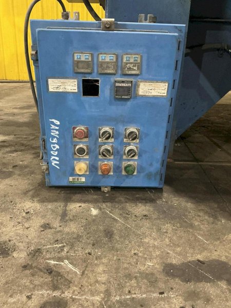 72” TABLE PANGBORN MODEL 6LK-7 ROTOBLAST SHOT BLAST MACHINE: YOBRO #25134