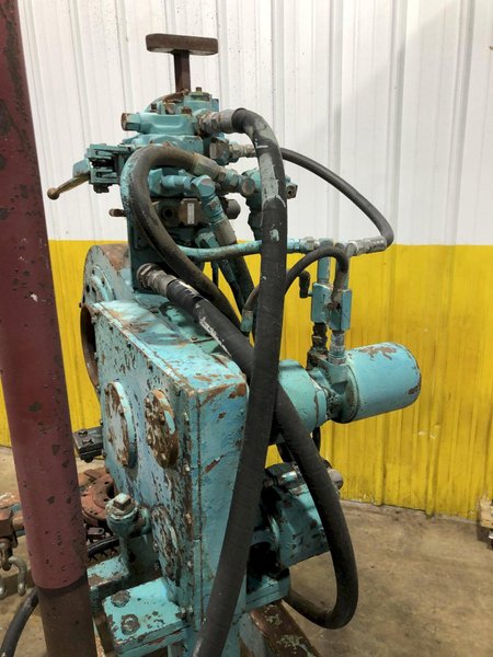 5&quot; PIPE PECK-O-MATIC HYDRAULIC BUCK-ON / BREAK-OUT MACHINE FOR THREADED PIPE: STOCK #16528