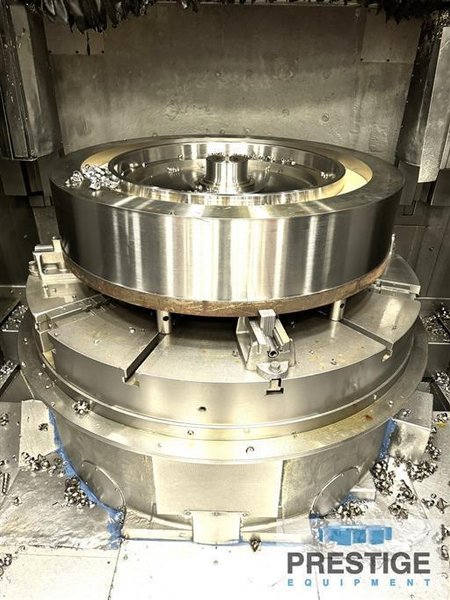 Giddings &amp; Lewis 60&quot; VTC-60 4-Axis CNC Vertical Boring Mill w/2-Rams