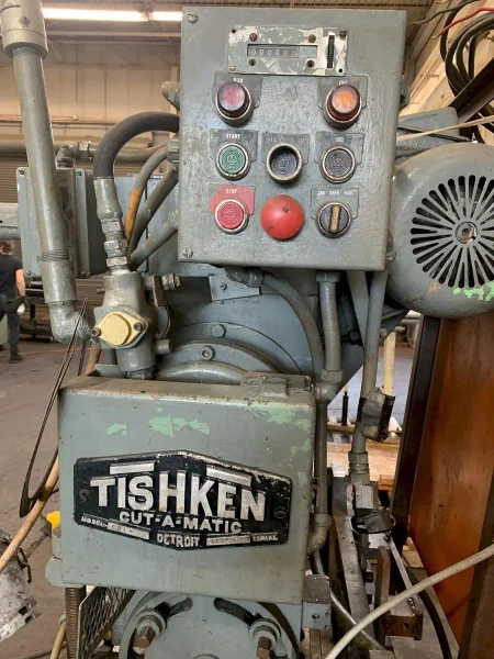 USED 18 TON TISHKEN TILT TYPE CUT-OFF MODEL CO-T-6