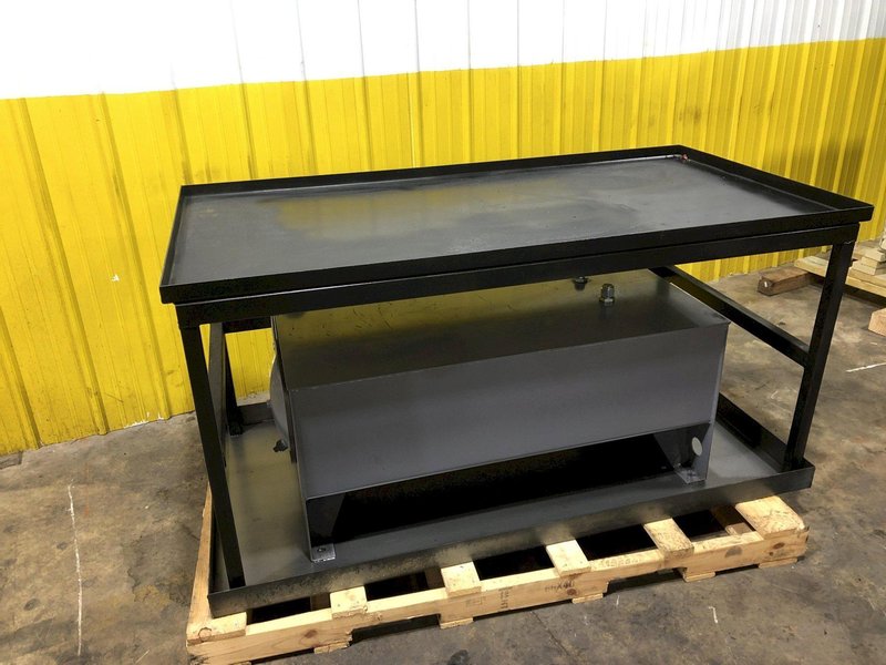 HYDRAULIC OIL RESERVOIR &amp; WORK TABLE: STOCK #16578