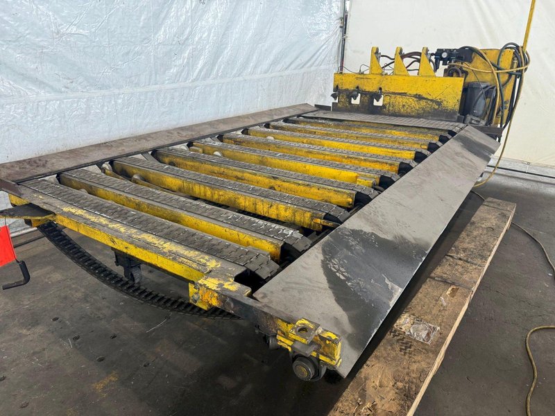 120" CINCINNATI SHEET STACKER CONVEYOR. STOCK # 0895524