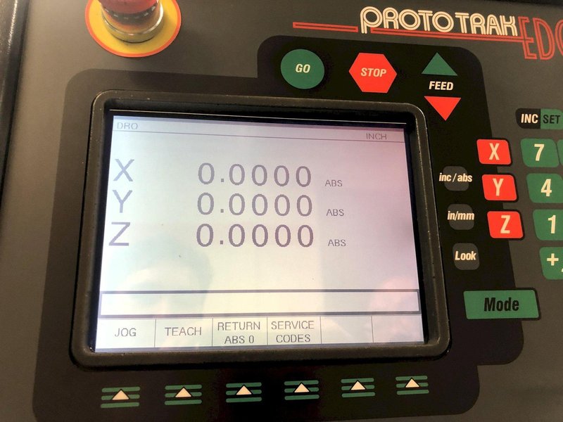 TRAK K3 EDGE 2 Axis CNC Knee Mill 2019 PROTO TRAK EDGE Control