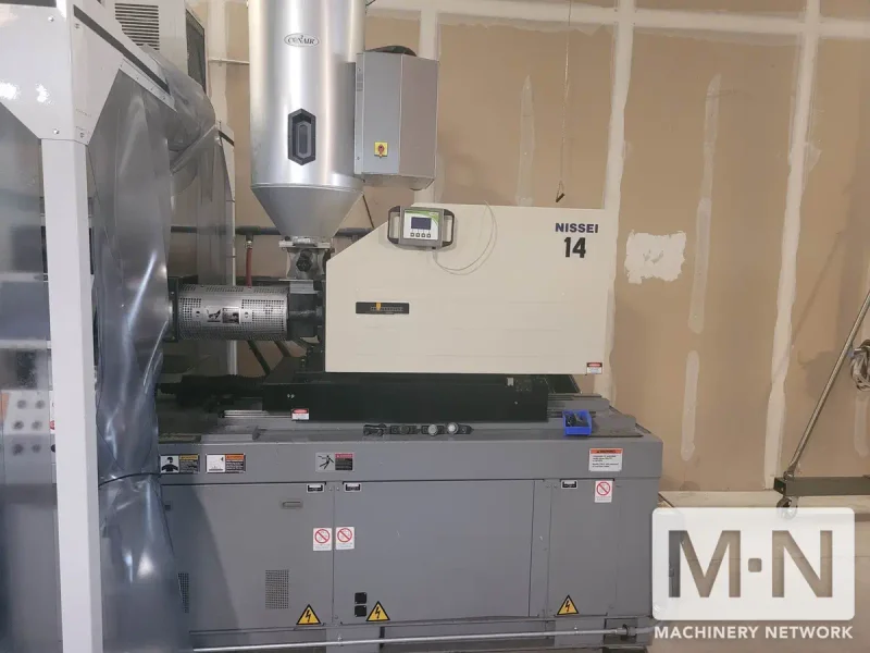 121 TON 3 OZ NISSEI MODEL NEX110-9E INJECTION MOLDING MACHINE MFG 2007