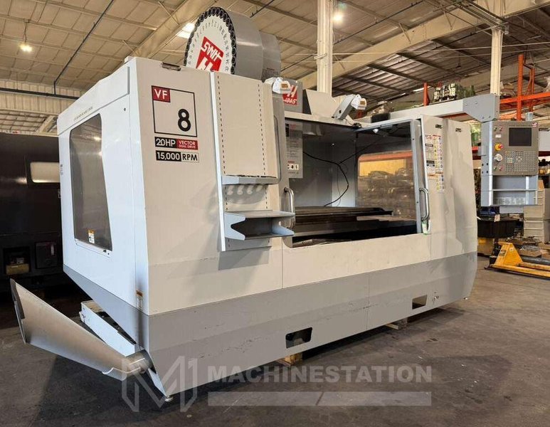 Haas VF-8D/40 CNC Vertical Machining Center -15,000 RPM 4th Axis Ready Mill