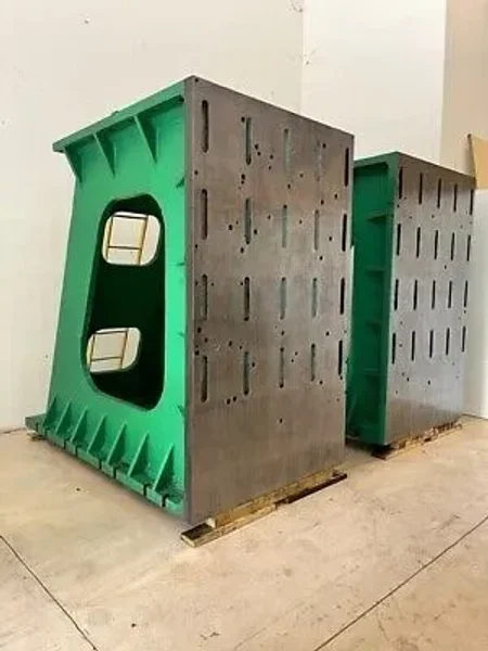 HEAVY DUTY 60”W x 101”H Matched Set Angle Plates T-Slots USA #6232