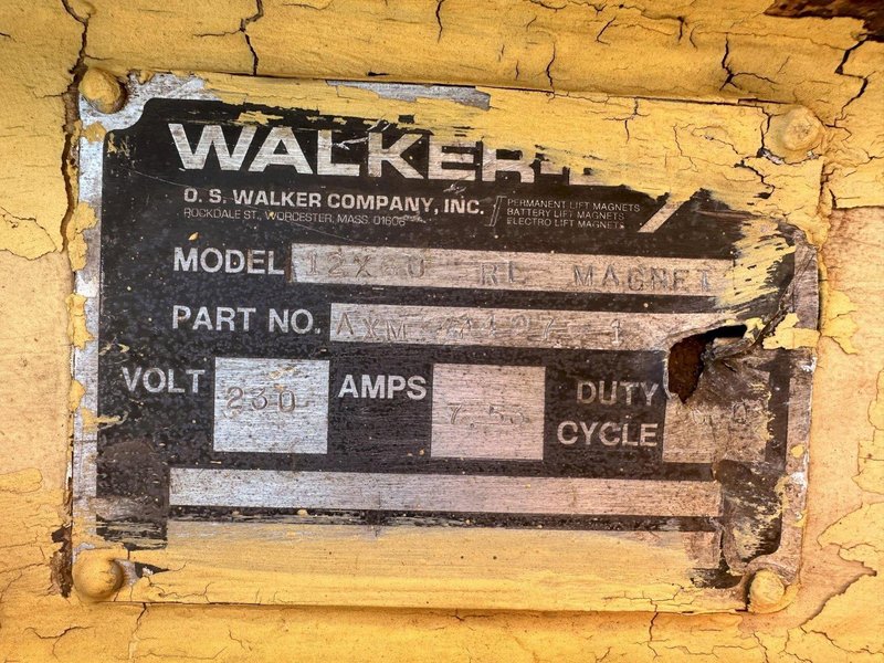 10,000 LBS x 14' WALKER MAGNETIC SPREADER LIFTING BEAM SYSTEM WITH (4) WALKER MAGNETS : STOCK 13389