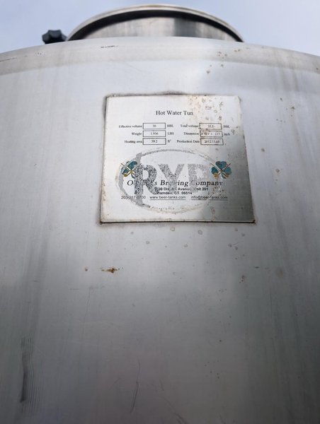 15 BBL O’Neill’s Steam Brew House – Kettle, Mash Tun, Heat Exchanger, 2012