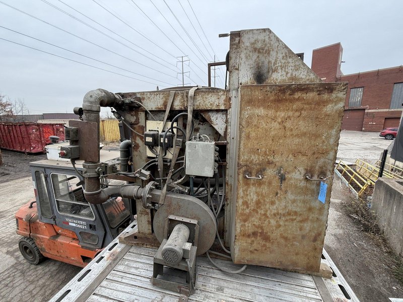 2009 Midan Industries 1000# motorized nose pour furnace with gas system , blower and controls