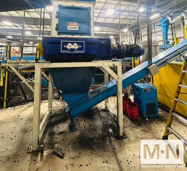 SHRED-TECH MODEL STQ-50E 4 SHAFT SHREDDER MFG 2015