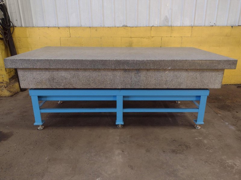 8&#039; X 4&#039; X 14&quot; CHALLENGE PRECISION LAYOUT INSPECTION GRANITE TABLE W/ EDGE LEDGES: STOCK #23812