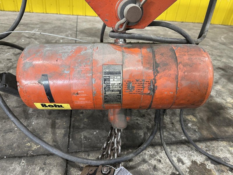 3 TON X 17' CLEVELAND TRAMRAIL UNDERSLUNG BRIDGE CRANE W/3-TON CM LODESTAR HOIST: STOCK #23053