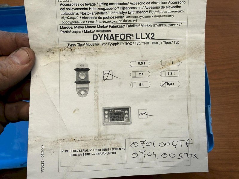 DYNAFOR MODEL LLX2  FORCE GAUGE WITH WIRELESS DIGITAL DISPLAY: YOBRO #25185