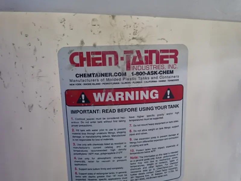 QUICK TANKS, CHEM-TAINER WATER SOFTENER  -  E948-00F1-SA008