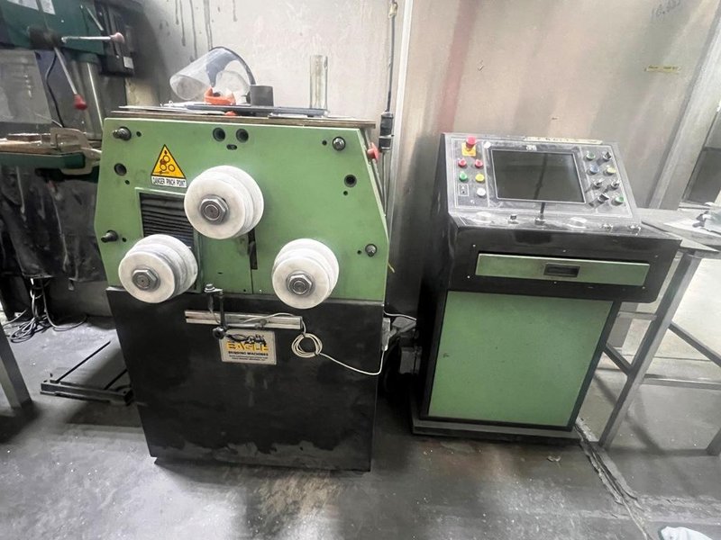EAGLE BA50 cnc 2-1/4" PROGRAMMABLE 3-ROLL DRIVEN ANGLE ROLL BENDER
