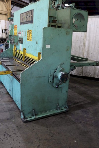 6' X 1/4' BERTSCH HYDRAULIC POWER SQUARING SHEAR: STOCK #73109