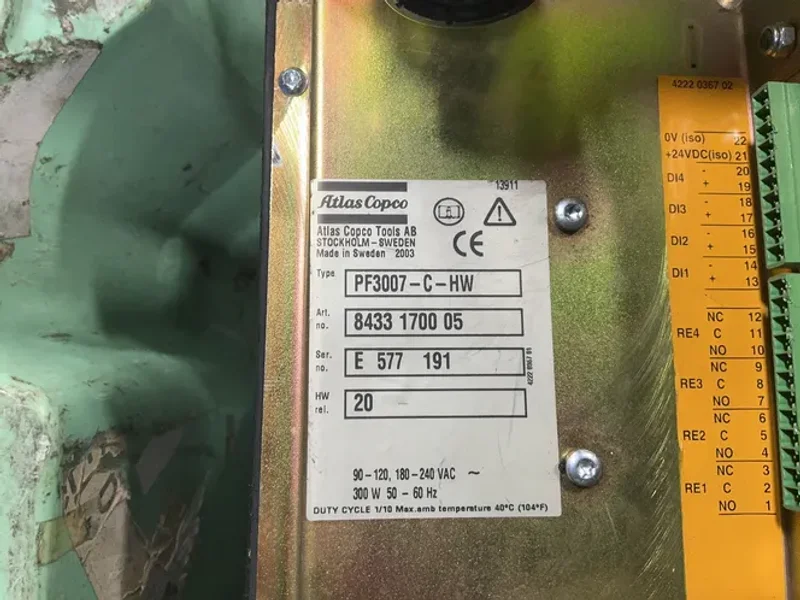 Atlas Copco 300 Watts Tensor S4/s7 And Nutrunner - Pf3007-c-hw
