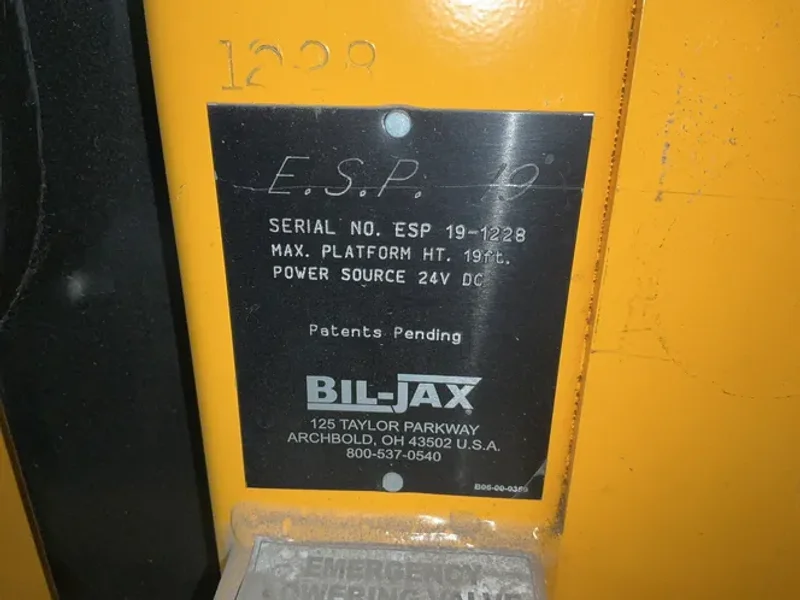 BIL-JAX 19' MAX HEIGHT ELECTRIC STOCK PICKER  -  ESP-19