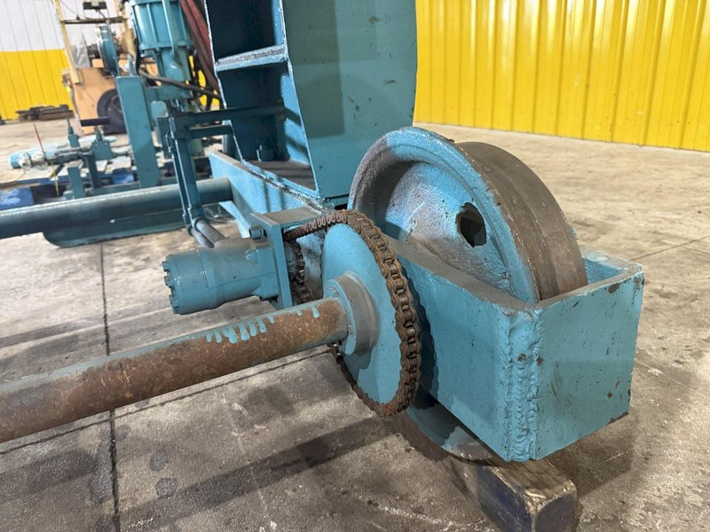 500 TON DRILL QUIP HORIZONTAL HYDRAULIC WHEEL PRESS WITH VICKERS HYDRAULIC UNIT: STOCK #23422