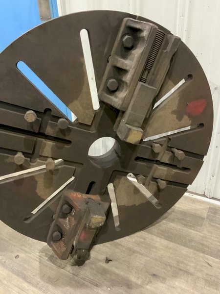 37" 4 JAW FACE PLATE CHUCK WITH HORTON JAWS: STOCK #79655