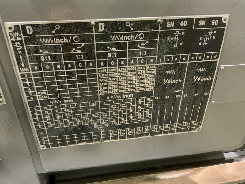 16" X 40" TOS MODEL SN40C, GAP BED ENGINE LATHE: STOCK #80171