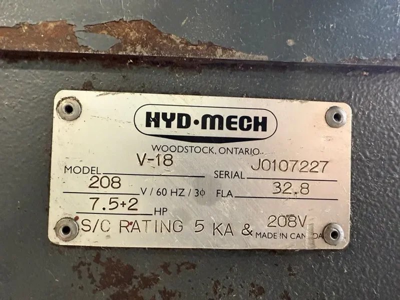 HYD-MECH V-18 Series II  18” x 20” Vertical Band Saw 2007’ #7142