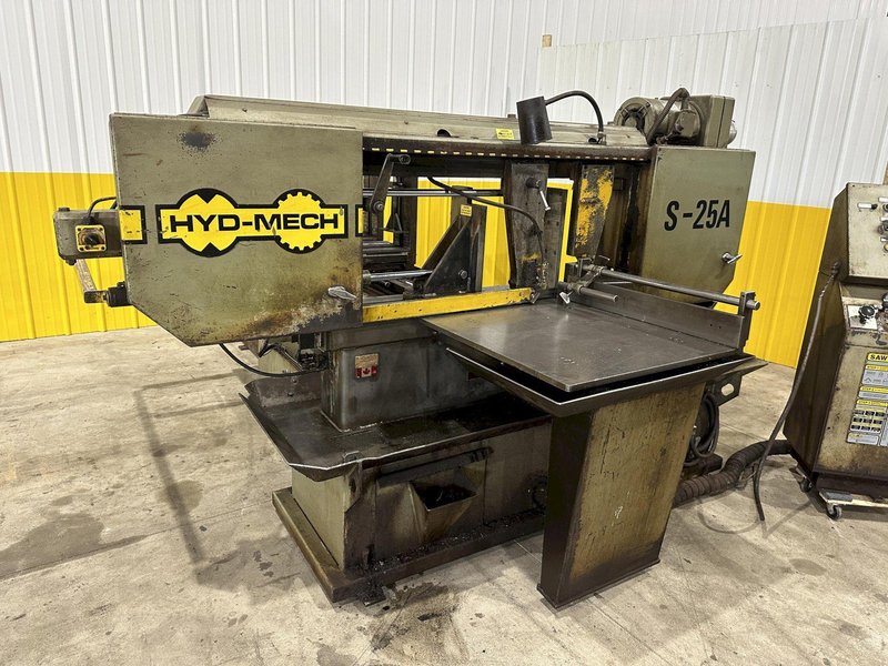 18" X 27" HYDMECH MODEL #S-25A AUTOMATIC HORIZONTAL MITER SAW WITH NESTING &amp; PLC100 CONTROL: STOCK #21001