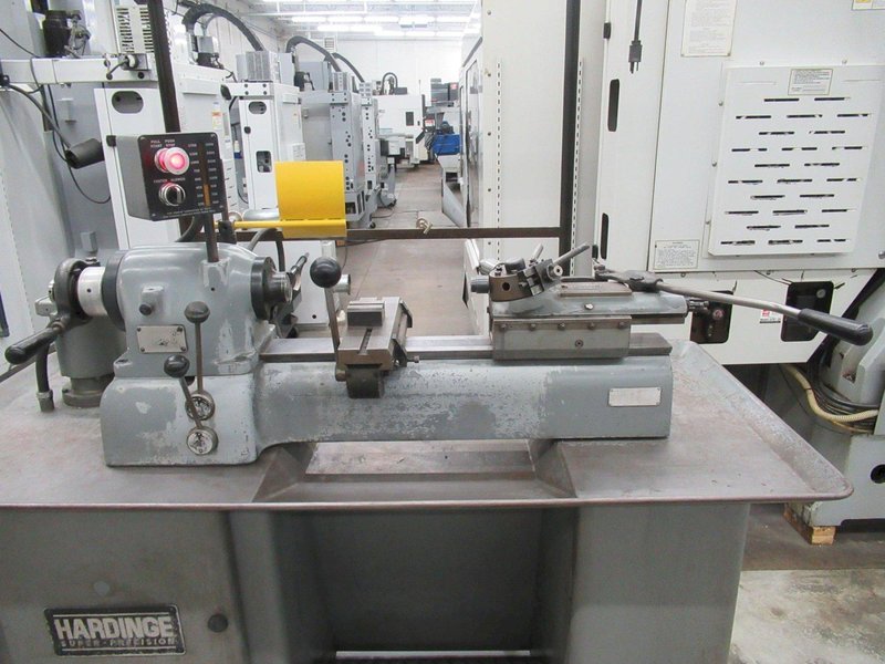 Hardinge DV-59 Second Operation Lathe, Variable Speed, 5C Collet Closer, Endworking Turret, Production Cross-Slide