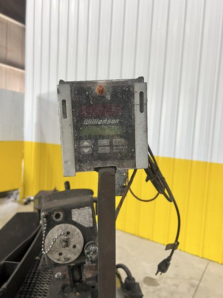 INFEED BILLET CONVEYOR WITH WILLIAMSON PYROMETER HEAT DETECTOR: STOCK #21084